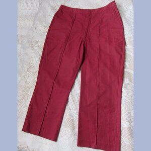 InWear Women Pants, sz.8, color cherry: made in HongKong, cotton blend